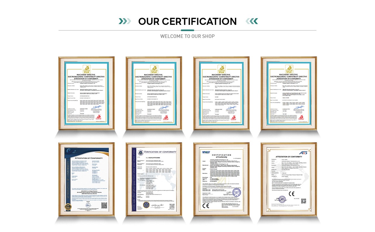 Certifications et attestations de conformité Highper